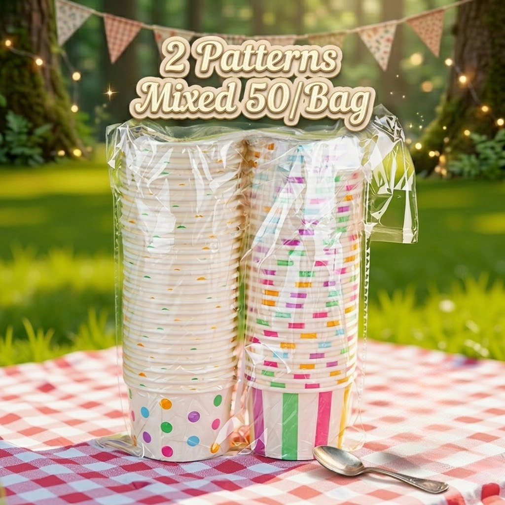Disposable DIY Ice Cream Paper Cups