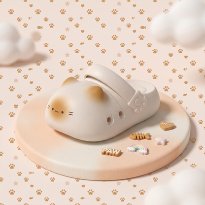 BarkBoundary™ Custom Paw Clogs-Cute Cat Lover Slip-On Shoes That Leave Paw Prints