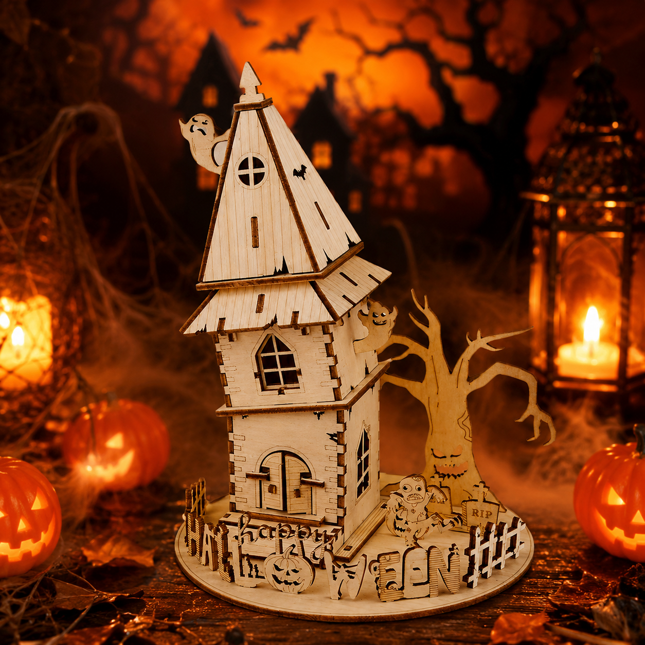 💥 Last Day 40% OFF-🎃Craft a Cutest Haunted House👻 You'll Love to Display