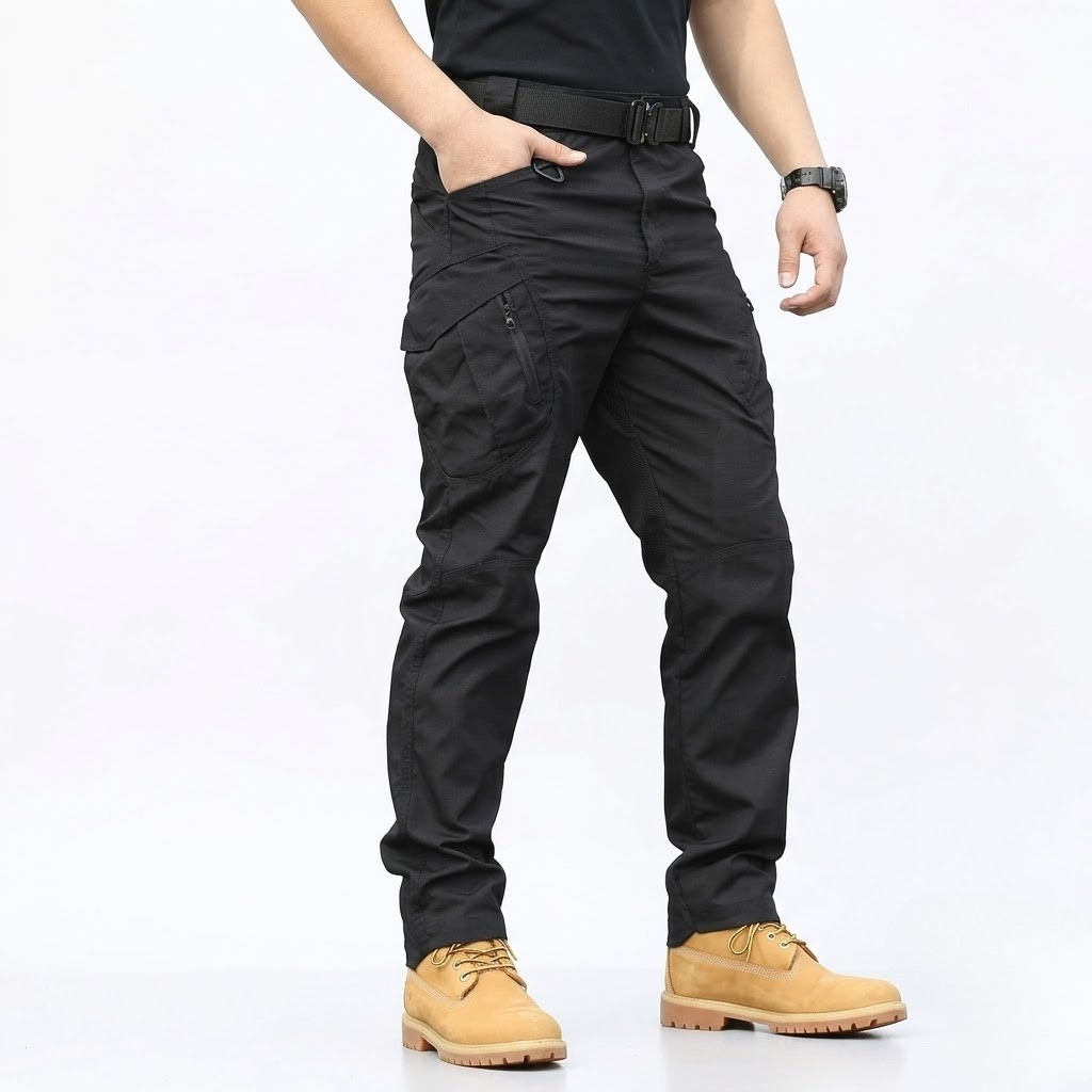 GridFlow  Men's Rugged Tactical Pants - Waterproof Ripstop Survival Gear