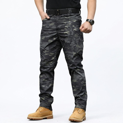 GridFlow  Men's Rugged Tactical Pants - Waterproof Ripstop Survival Gear