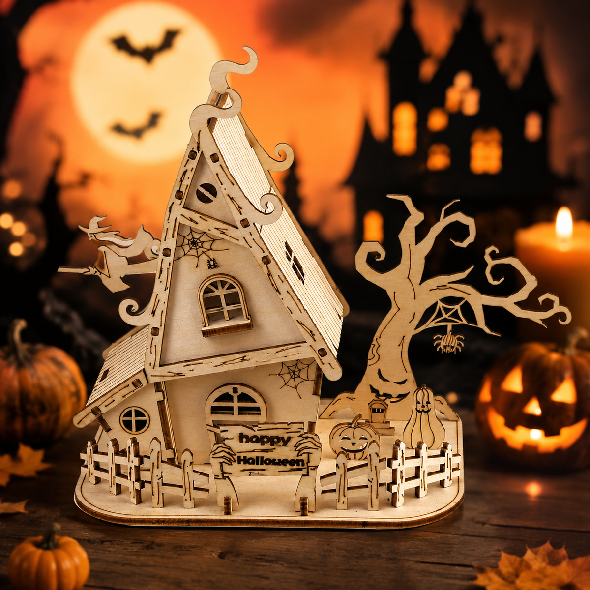 💥 Last Day 40% OFF-🎃Craft a Cutest Haunted House👻 You'll Love to Display