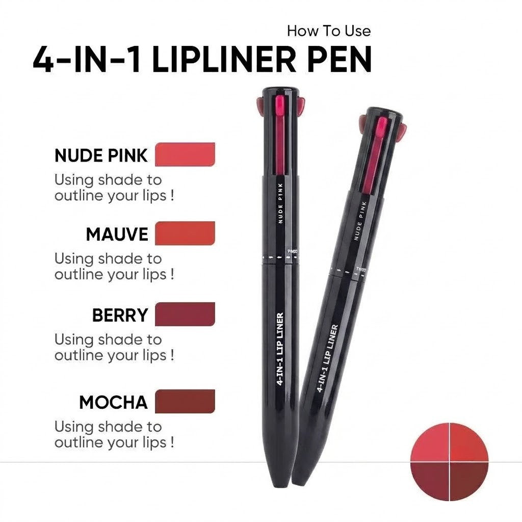 🖊️4 in 1 makeup pen = Your Full Makeup Bag | 4 Steps In One Click💄 |   BUY 1 GET 1 FREE