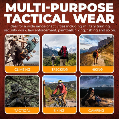 GridFlow  Men's Rugged Tactical Pants - Waterproof Ripstop Survival Gear